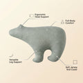 polar bear cold-sensing fabric pillow polar bear doll cartoon cute bear pillow baby hair-styling pillow core