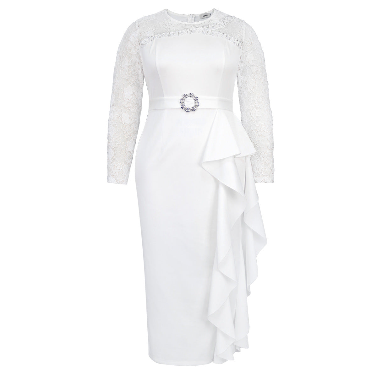 AM050106 Cross-border Elegant Heavy Industry Dress, Party Banquet Ball Lace Bead Dress dresses