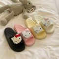 Cute hello kitty slippers for women, eva material, non-slip, odor-resistant, outdoor wearable, home use, new summer style, lightweight, high-value design for students
