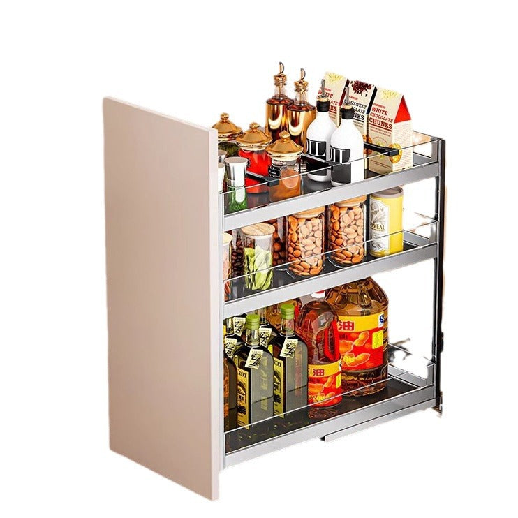 Seasoning seasoning pull basket kitchen cabinet narrow cabinet drawer type very narrow small size cabinet pull-out rack storage