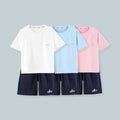 【ice silk quick-dry】new summer men's and women's sporty quick-dry perforated breathable t-shirt and shorts set