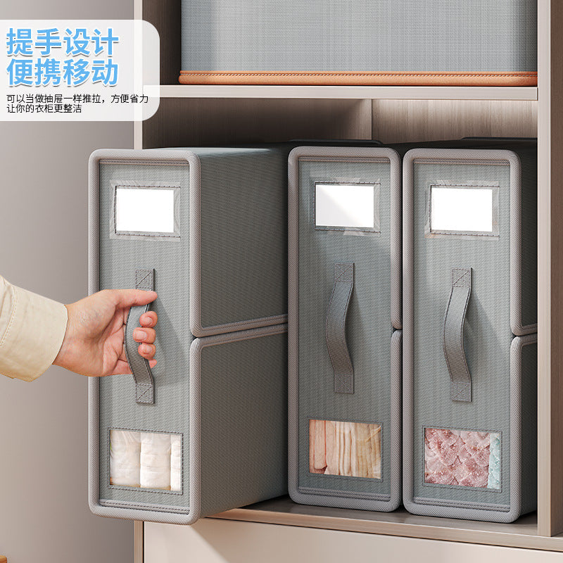 Hot-selling Oxford cloth, bed sheet storage box, fabric clothing four-piece storage box, wardrobe quilt cover, blanket storage and finishing