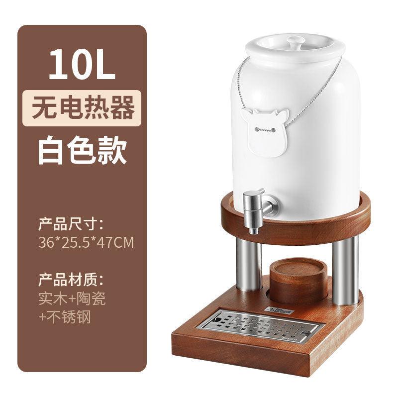 Milk tripod, hotel restaurant Ceramic milk tripod Shabili base Heating stainless steel hot and cold tripod, juice tripod