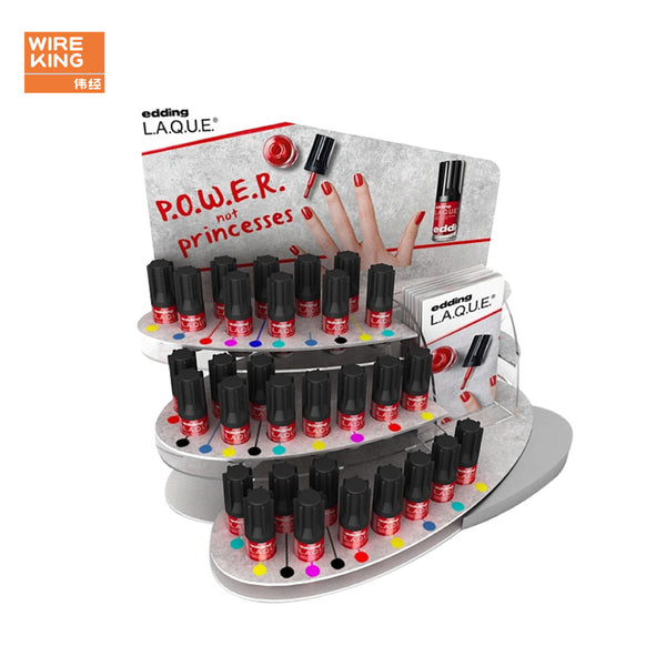 Customized acrylic display stand, lipstick, makeup, nail polish display stand, brand cosmetics, desktop display props