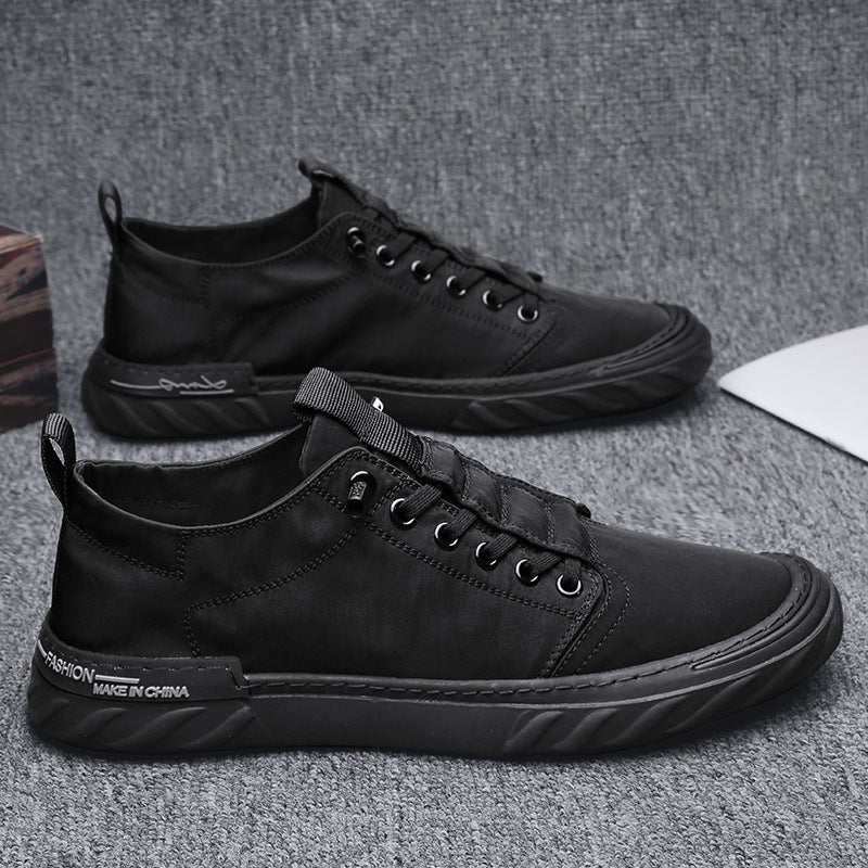 Old beijing cloth shoes for men, slip-on, anti-odor, spring ice silk, breathable thin canvas for driving, 2025 new arrival