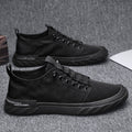 Old beijing cloth shoes for men, slip-on, anti-odor, spring ice silk, breathable thin canvas for driving, 2025 new arrival