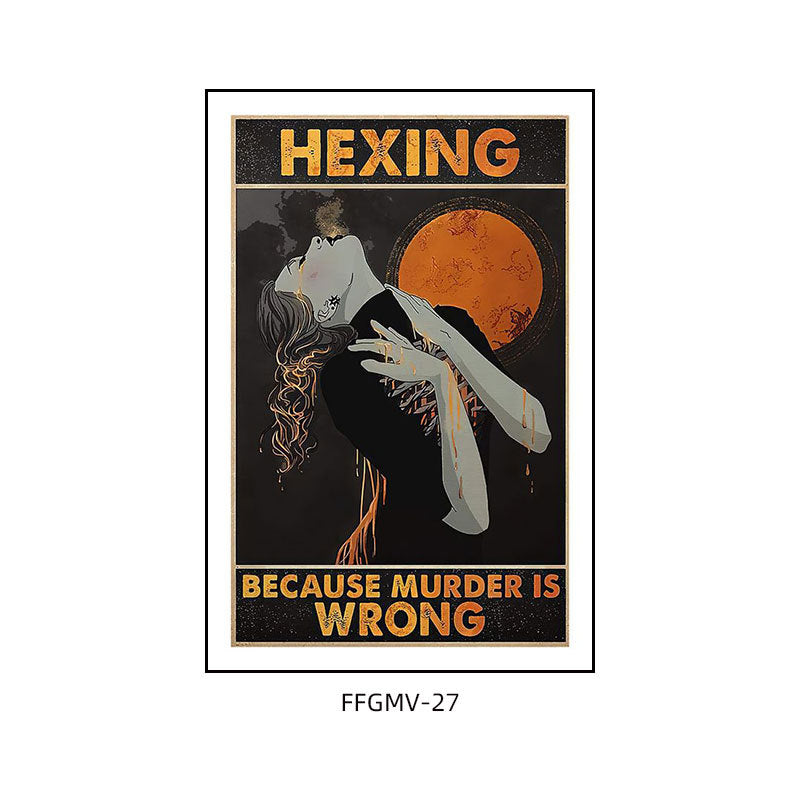 Bar decoration painting retro music dining bar restaurant KTV box hanging painting cafe clear bar abstract beautiful woman mural