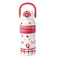 High-value double-drink tumbler: cute cartoon portable 316 stainless steel kids' water bottle with two spouts