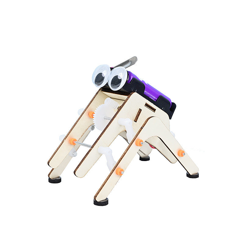 Spider bionic robot puzzle technology small production children's science and technology festival science small experiment homework material package new