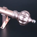 Thickened aluminum alloy curtain rod roman rod rose gold ivory white gold single rod double rod curtain rod factory direct sales