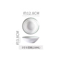 Minimalist pure white ceramic bowl, plate, and dish set - premium dinnerware for restaurants, hotels, and home use - ideal for desserts, steaks, and entrees