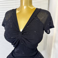 summer new arrival: stretch mesh mini dress - v-neck, sexy, bodycon, and figure-hugging