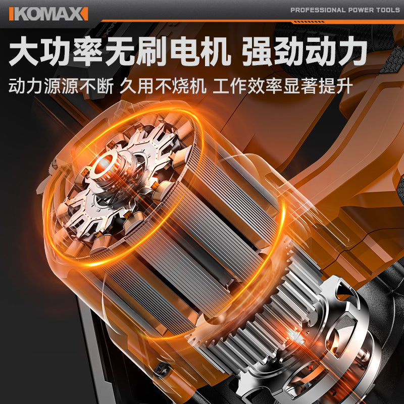 Brushless lithium battery circular saw, compact woodworking cutting machine, high-power flip-down table saw, multi-function electric saw, cutting saw