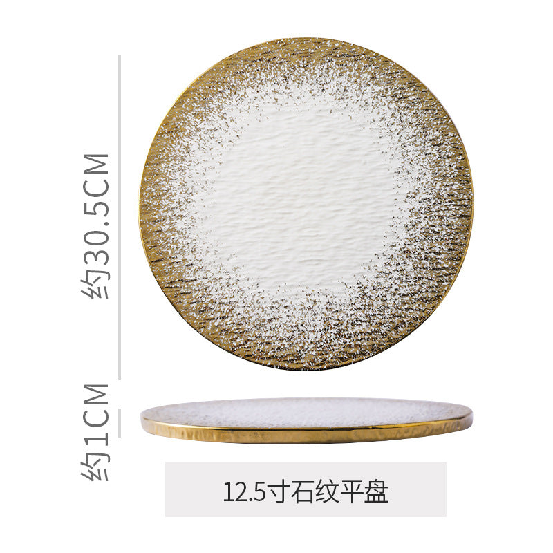 High-end ceramic dinnerware for restaurants and hotels, perfect for home use. ideal for western-style plating, desserts, and pastries. unique, aesthetically pleasing ceramic plates