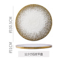 High-end ceramic dinnerware for restaurants and hotels, perfect for home use. ideal for western-style plating, desserts, and pastries. unique, aesthetically pleasing ceramic plates