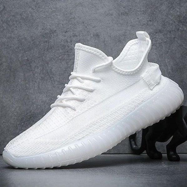 350 ultra-lightweight yeezy sneakers - unisex, couple's style, viral flyknit breathable mesh shoes, running, casual, athletic, versatile, trendy