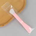 Rose pink rod double-ended silicone brush stick (knife type)