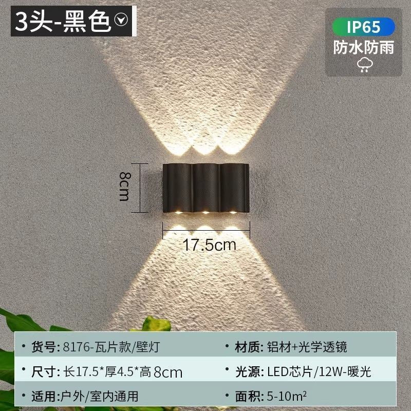 Outdoor waterproof wall lamp - modern minimalist style for bedroom bedside, hallway, outdoor villa courtyard - waterproof, hardwired wall sconce