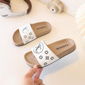 Custom birkenstock-style cork slides for boys and girls: indoor anti-slip fashion flip-flops for kids