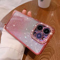 New arrival diamond-encrusted electroplated glitter rhinestone 17 suitable for iphone15pro mobile phone case apple 13 all-inclusive protective cover