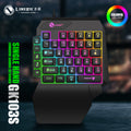 Limei gk103s illuminated gaming keyboard - mechanical feel, mobile gaming throne, one-handed keyboard, phone keypad converter