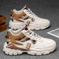 Spring men's new high-top shoes, men's sneakers, trendy versatile chunky sole height-increasing casual running dad shoes