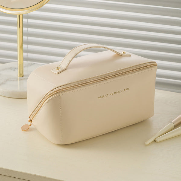 Cloud pillow cosmetic bag travel portable toilet bag women's high-end handbag PU waterproof storage bag large capacity