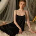 Plus size thin backless suspender skirt for women pure lust style fat mm home long nightgown sexy intimatessexy nightgown