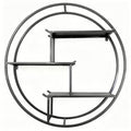 Popular wine rack wall-mounted storage rack wall-mounted storage cabinet bedroom wall creative plaid living room wall cabinet wall iron art