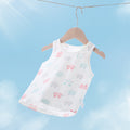 Baby vest baby summer thin pure cotton men's and women's topskids summer wear girl sling sleeveless belly protection bottom