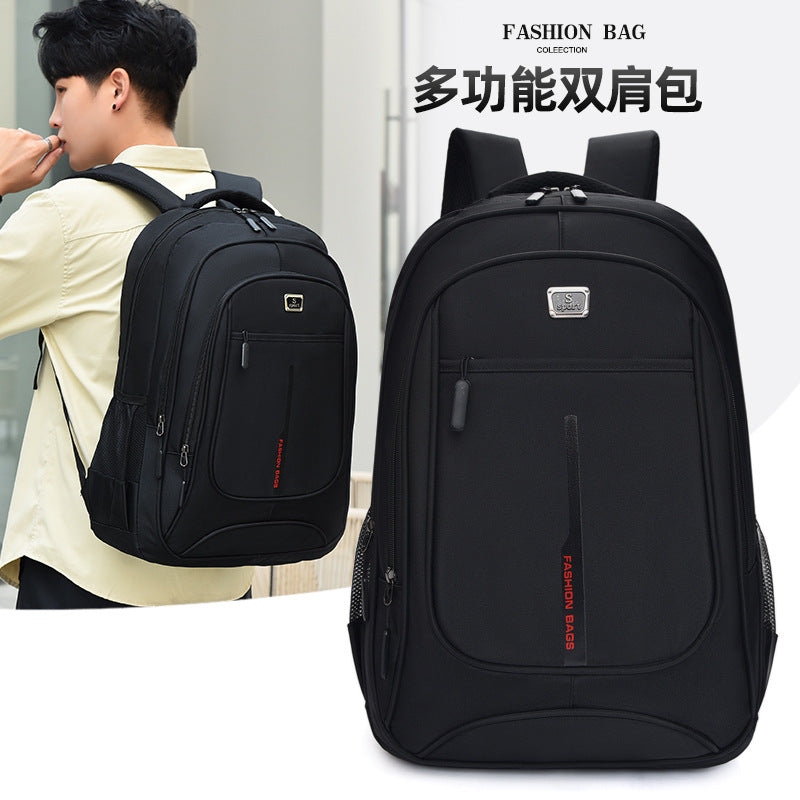 Oxford cloth middle school student schoolbag new men's fashion business computer bag double shoulder outdoor travel backpack wholesale