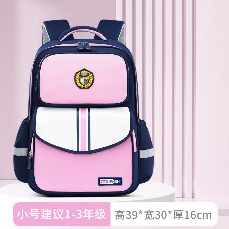 New primary school schoolbags for children in grades 3-6 to reduce the burden and wear-resistant Shaodong students  wholesale, light and cute