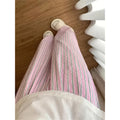 cross-border code new arrival  original women's drapedcontrast colorstripesloosecasual pants