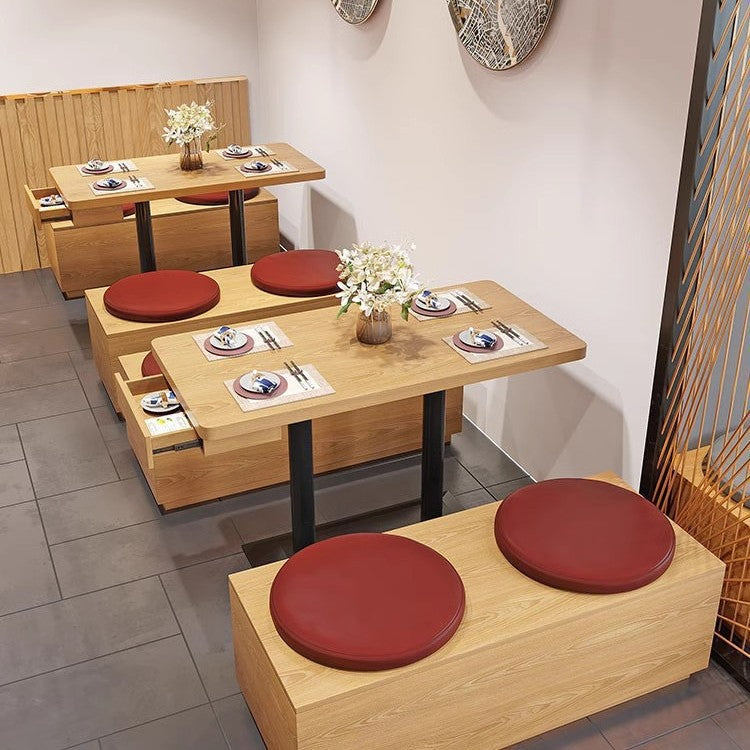 Restaurant Noodle House Barbecue Shop Wall Card Seat Fast Food Snacks Dessert Burger Milk Tea Shop Storage Card Seat Upholstered Sofa