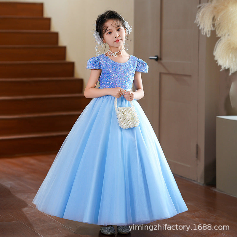 Ready-to-ship girls' dresses: new styles for hosts, piano performances, and princesses - high-end girl dresses