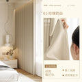 Double-sided chenille curtains, fully blackout, bedroom, high-end, cream style, whole house finished curtain fabric, shaoxing keqiao cloth
