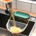 Sink debris filter rack, iron art drain hanging rack, pool residue vegetable filter, sink leftovers anti-blocking