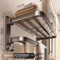 Flat tube towel rack 60cm