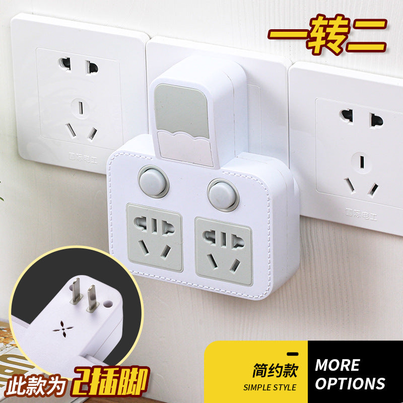 Two-pin socket 2-hole plug two-head plug strip two-phase for home with usb power strip japan taiwan drag power strip