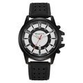 Shangmei aliexpress sports men's quartz fashion belt military watch student calendar watch one piece dropshipping white face black