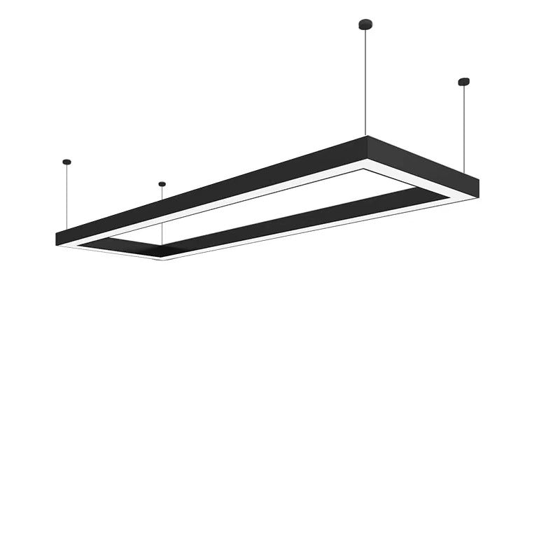 Rectangle chandelier office non-standard custom rectangular lamp rectangular conference room lamp chandelier exhibition hall chandelier