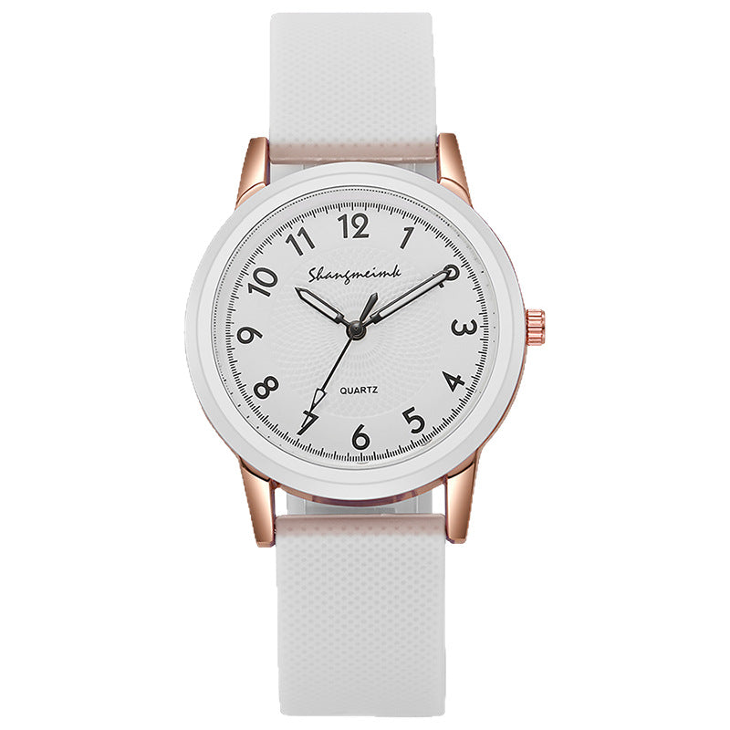 New silicone strap student watch, popular quartz watch for women, wholesale from manufacturer (xiaohongshu trend)