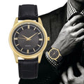 wish fashion business watch men's belt quartz watch men's watch casualmenwatchcasualfashion