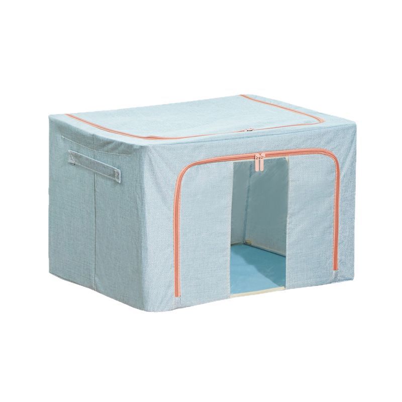 Wholesale cotton and linen storage box, clothes quilt, steel frame folding storage box, moisture-proof quilt, seasonal change, bed bottom storage box