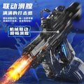 Explosive fire uzi manual and automatic electric water gun automatic water grabbing uzi linked burst light water gun