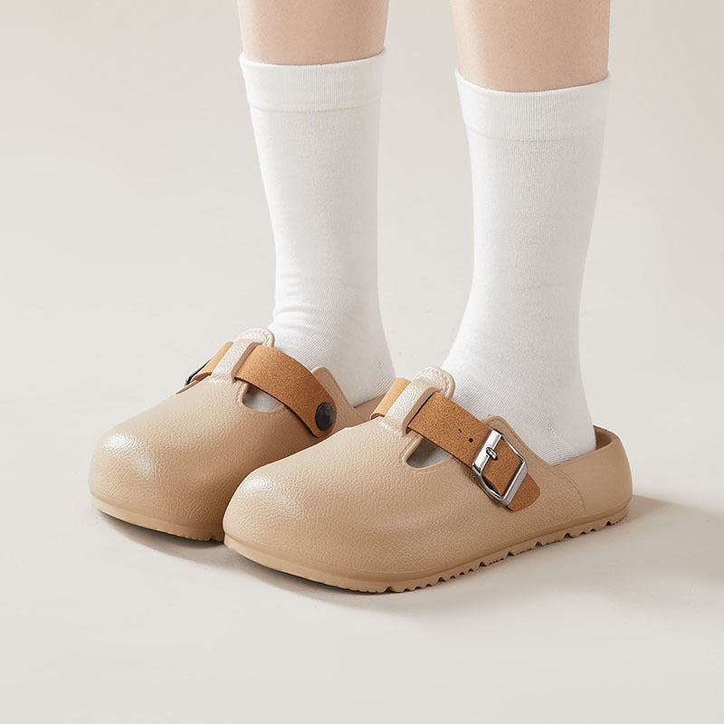 2026 summer new soft sole "cloud-like" closed-toe slippers - plus size fashionable casual shoes for office work and lounging