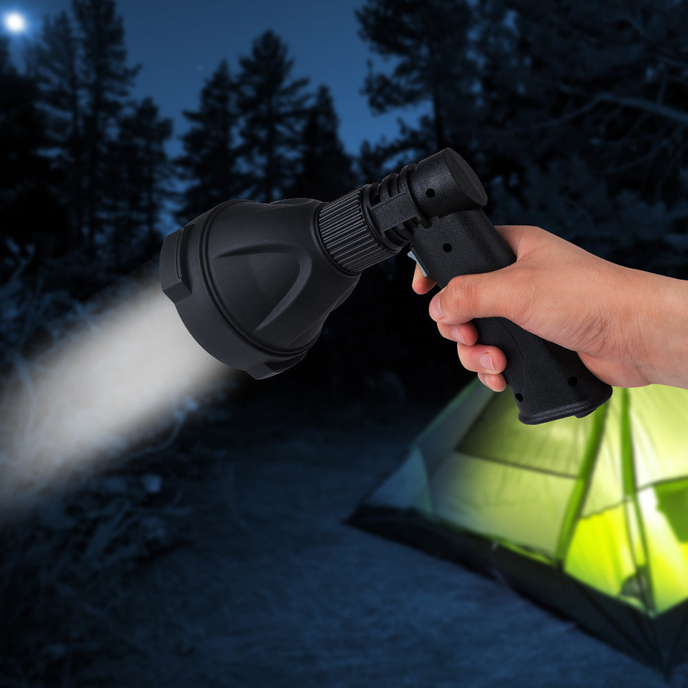 Cross-border new L2 handheld searchlight USB charging with output large light cup outdoor waterproof LED strong light flashlight