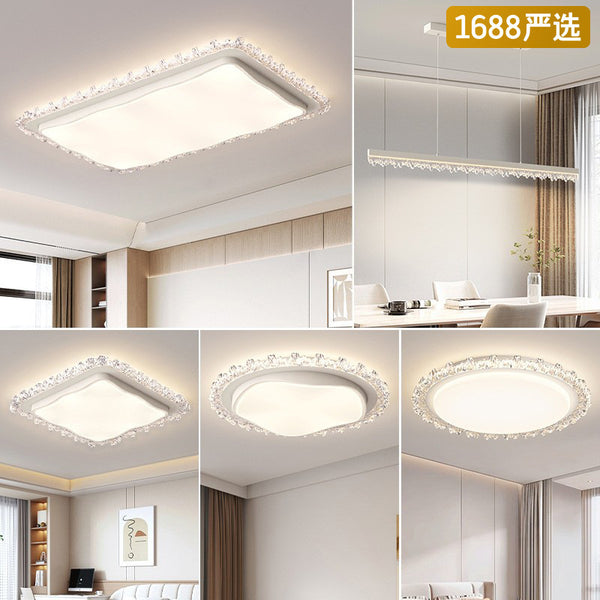 [Strict selection] Ceiling lamp modern simple atmosphere household full spectrum eye protection ultra-thin hall lamp combination
