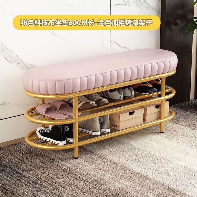 Shoe changing stool door for home soft bag shoe stool shoe cabinet stool all-in-one entrance door popular can sit bench stool