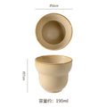 Vintage ceramic handmade mug - japanese style office milk coffee cup - home use water cup - latte art kung fu cup